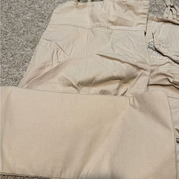 The Land of Nod Tan/Gray/White Diaper holder & organizer Like New - Picture 3 of 6